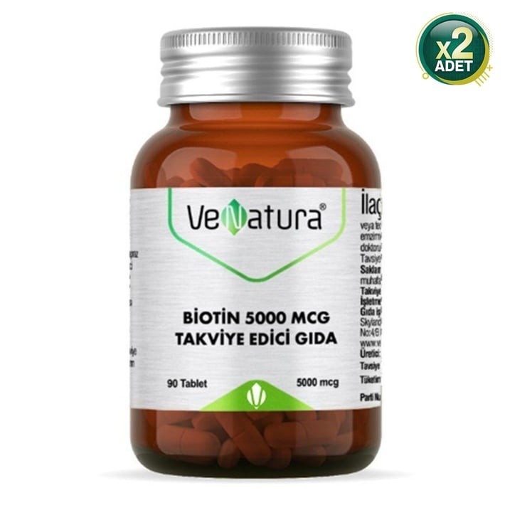 Venatura Biotin 5000 mcg 90 Tablet 2 Adet