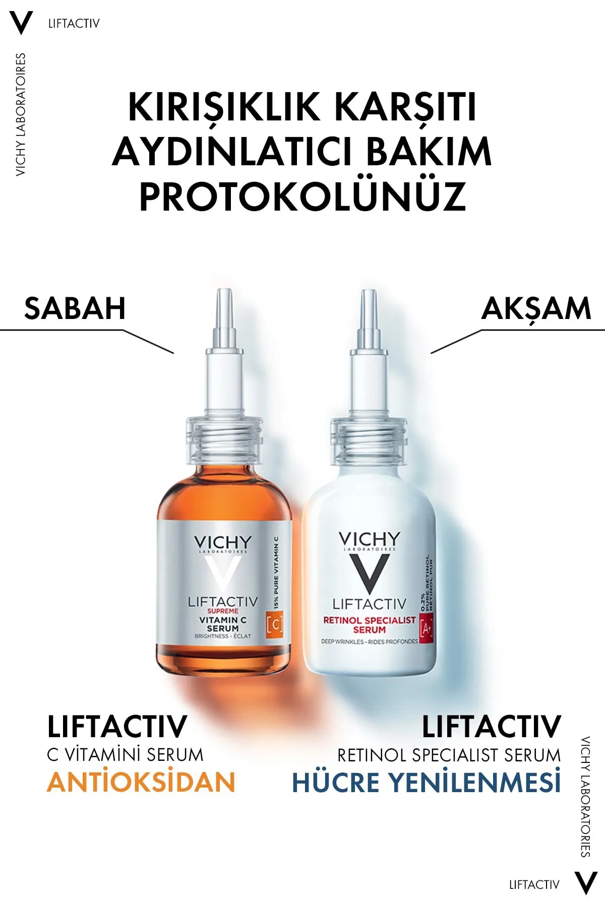 Vichy Liftactiv Supreme %15 Saf C Vitamini Aydınlatıcı Antioksidan Serum 20 Ml