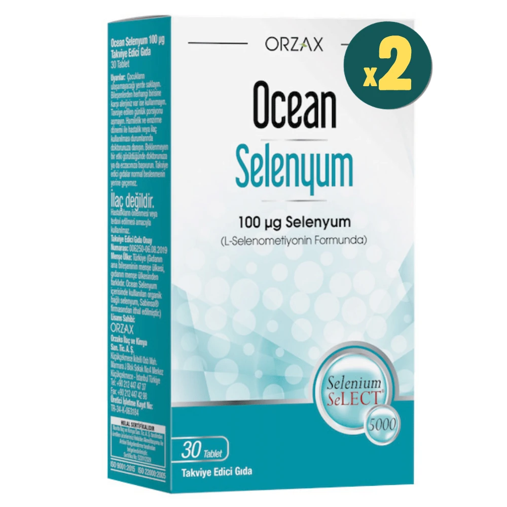 Ocean Selenyum 100 mcg 30 Tablet 2 Adet
