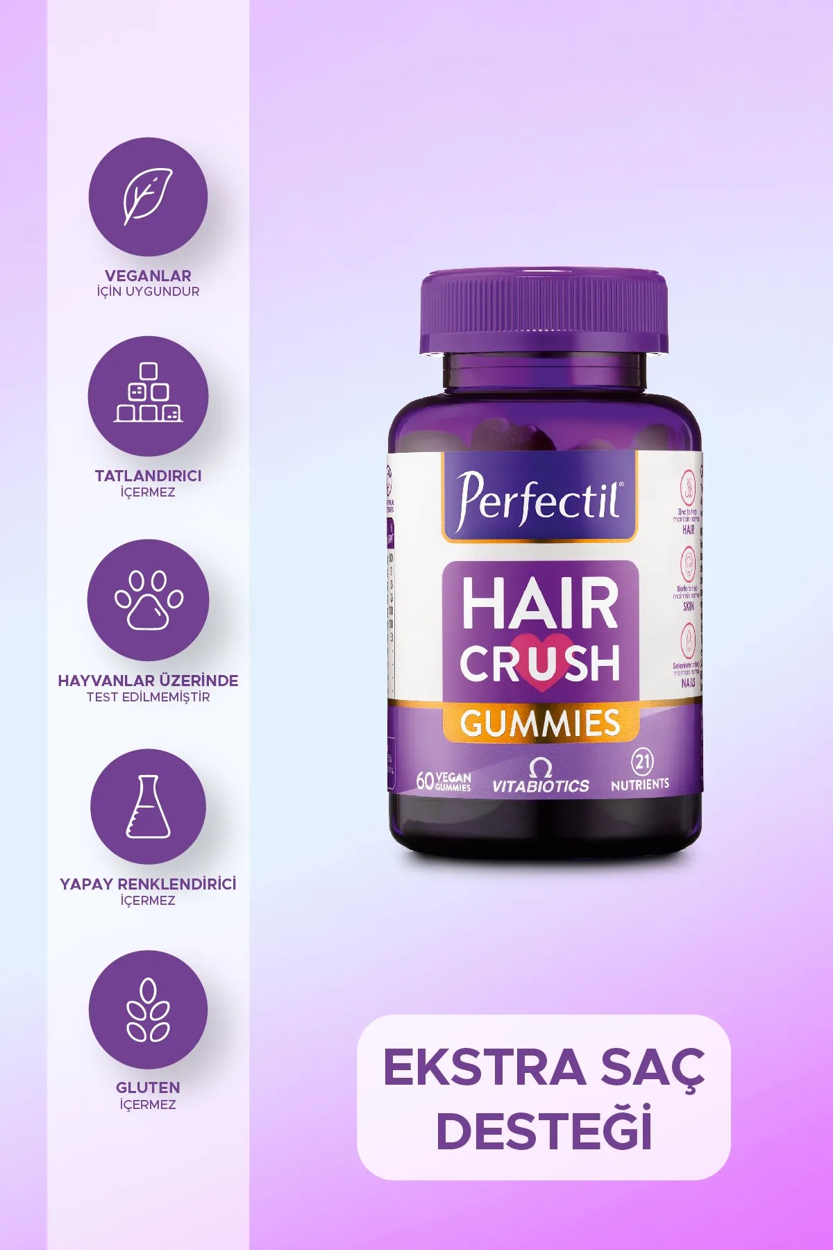 Perfectil Hair Crush 60 Gummies