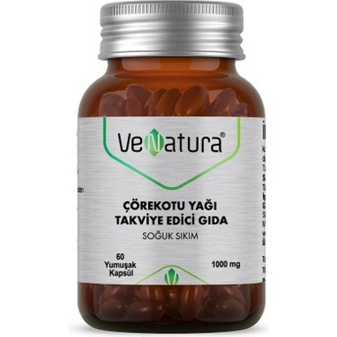 Venatura Çörekotu Yağı 1000 mg 60 Yumuşak Kapsül
