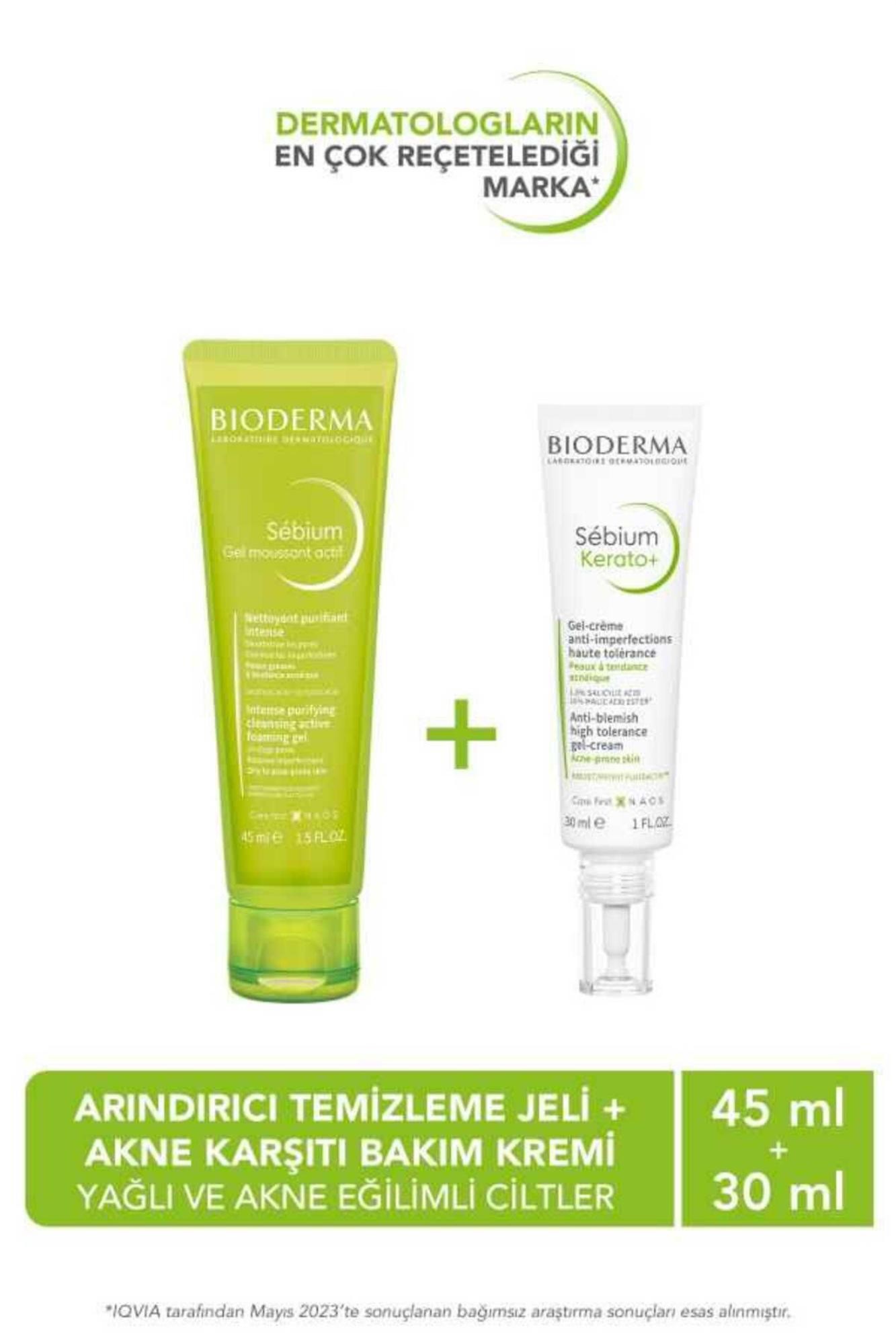 Bioderma Sebium Kerato+ 30 ml + Bioderma Sebium Jel Active 45 ml