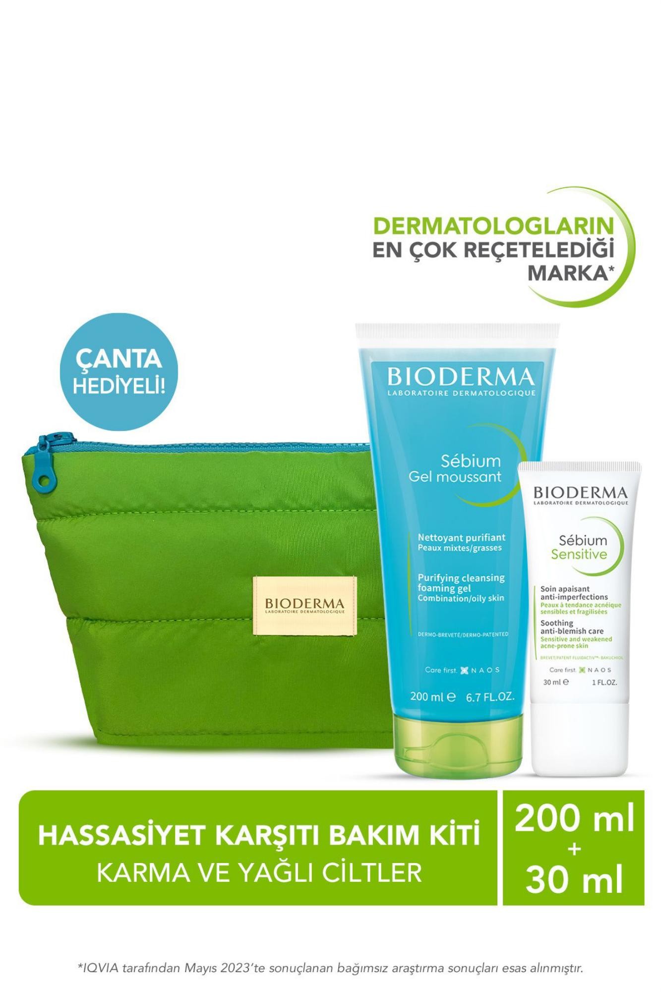 Bioderma Akne Eğilimli Ciltler için Hassasiyet Karşıtı Bakım Kiti