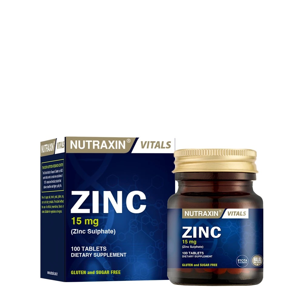 Nutraxin Zinc Sulphate 15 Mg 100 Tablet