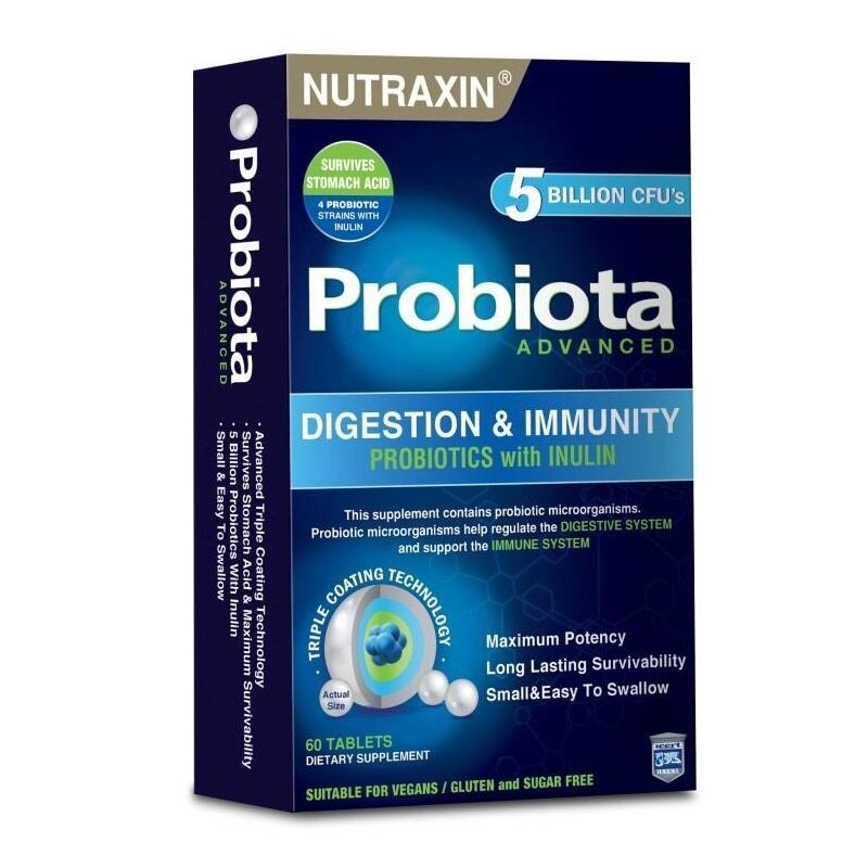 Nutraxin Probiota Advanced 60 Tablet - 5 Milyar Canlı Probiyotik