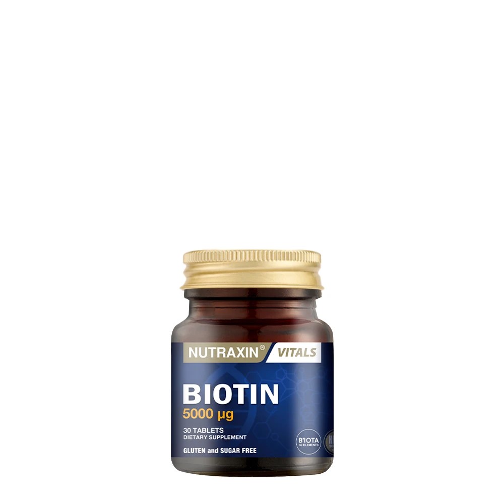 Nutraxin Biotin 5000 Mcg Takviye Edici Gıda 30 Tablet