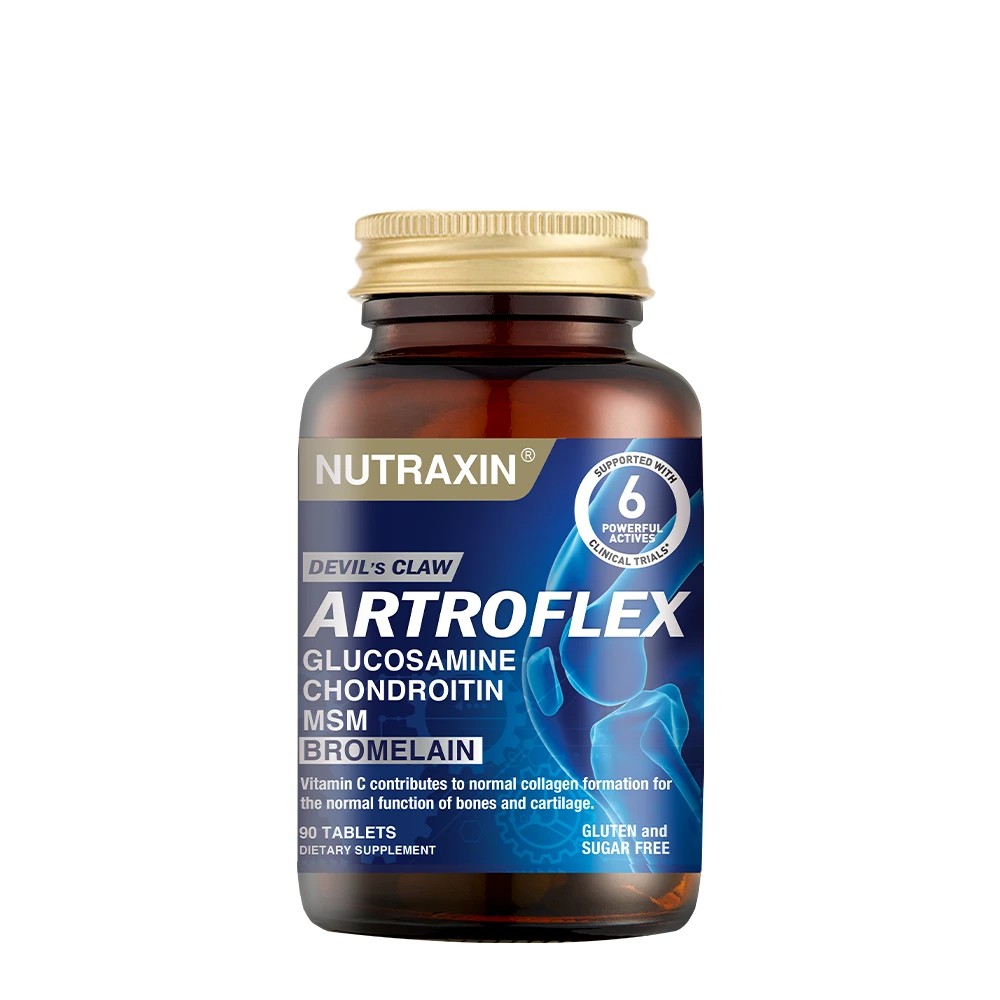 Nutraxin Artroflex - Glukozamin Gıda Takviyesi 90 Tablet - Glukozamin Kondroitin MSM Bromelain Seytan pençesi