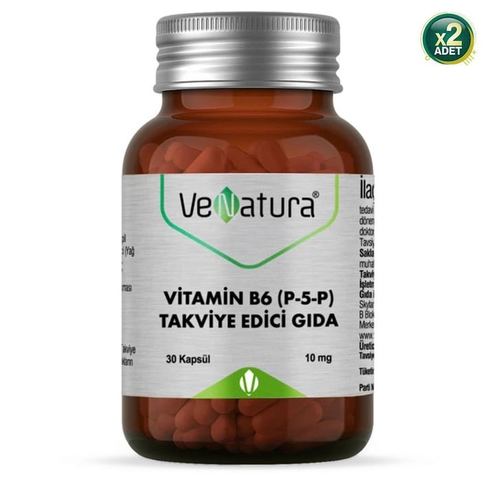Venatura Vitamin B6 (P-5-P) 30 Kapsül 2 Adet