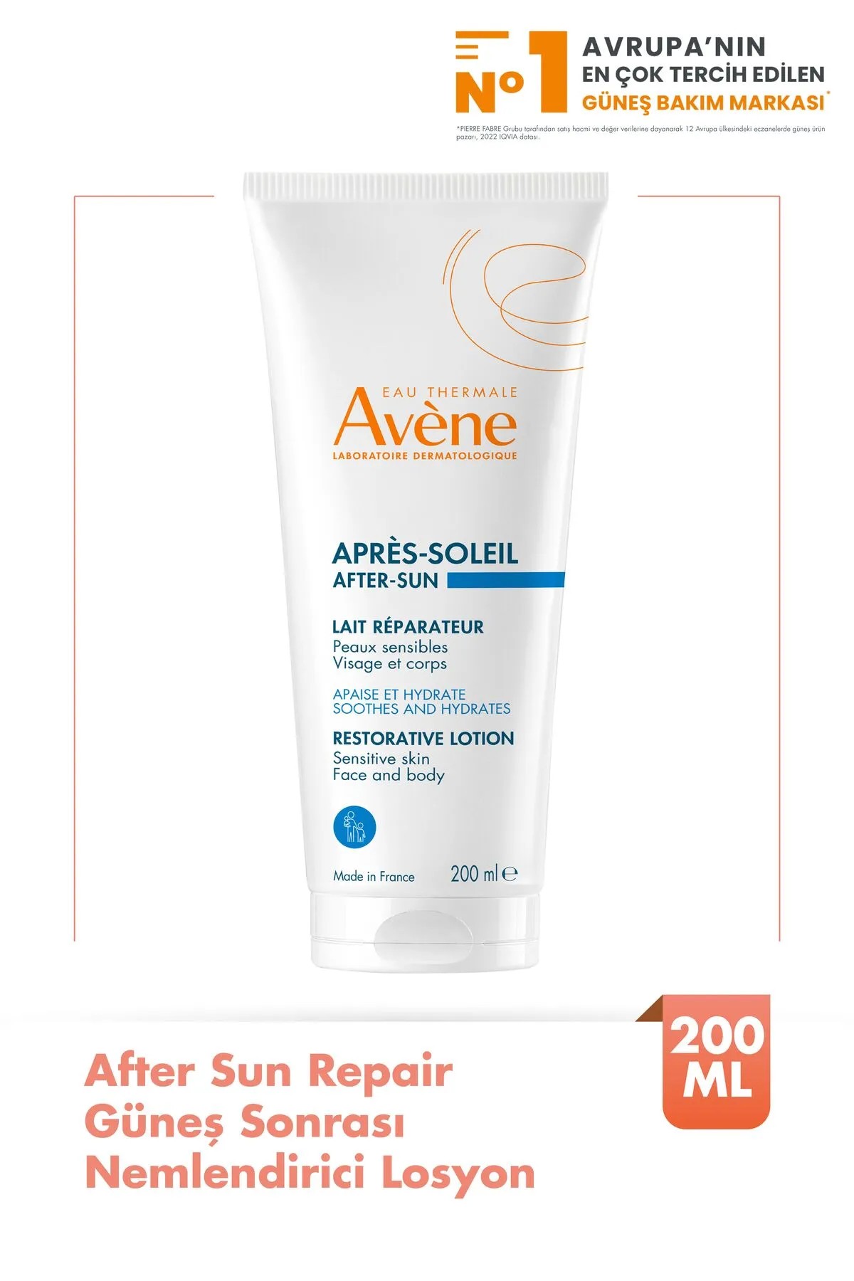 Avene Güneş Sonrası Yüz Ve Vücut Nemlendirici Bakım Losyonu 200 Ml