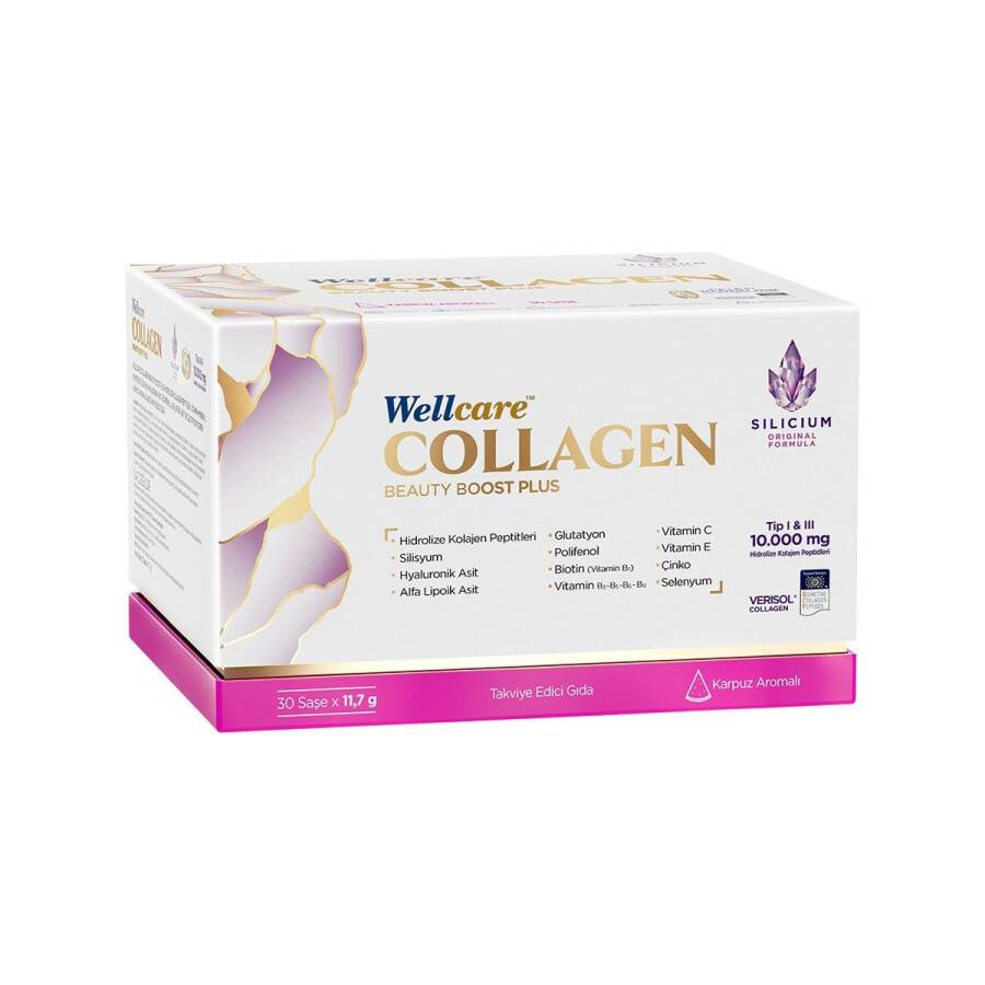 Wellcare Collagen Beauty Boost Plus 10.000 mg Karpuz Aromalı 30 Saşe
