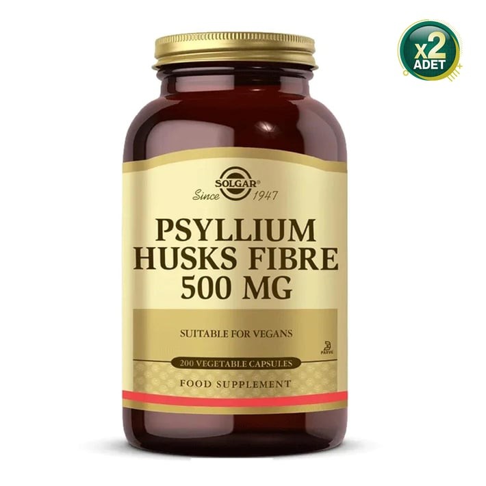 Solgar Psyllıum Huks 500 mg 200 kapsül 2 Adet