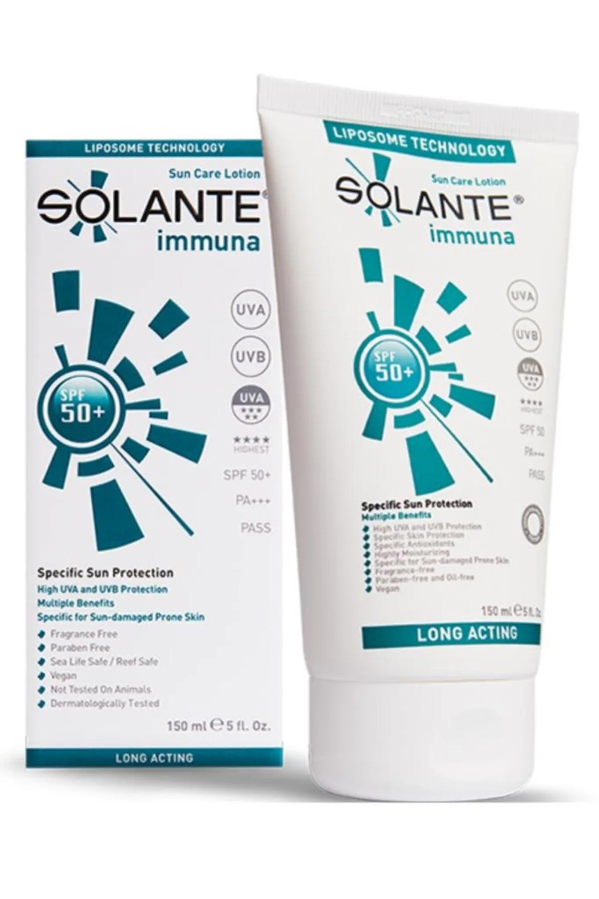 Solante Immuna Sun Care Losyon SPF50+ 150 ml