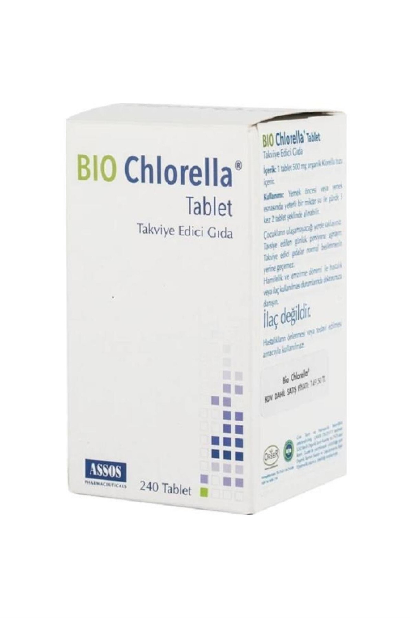 Bio Chlorella Takviye Edici Gıda 240 Tablet
