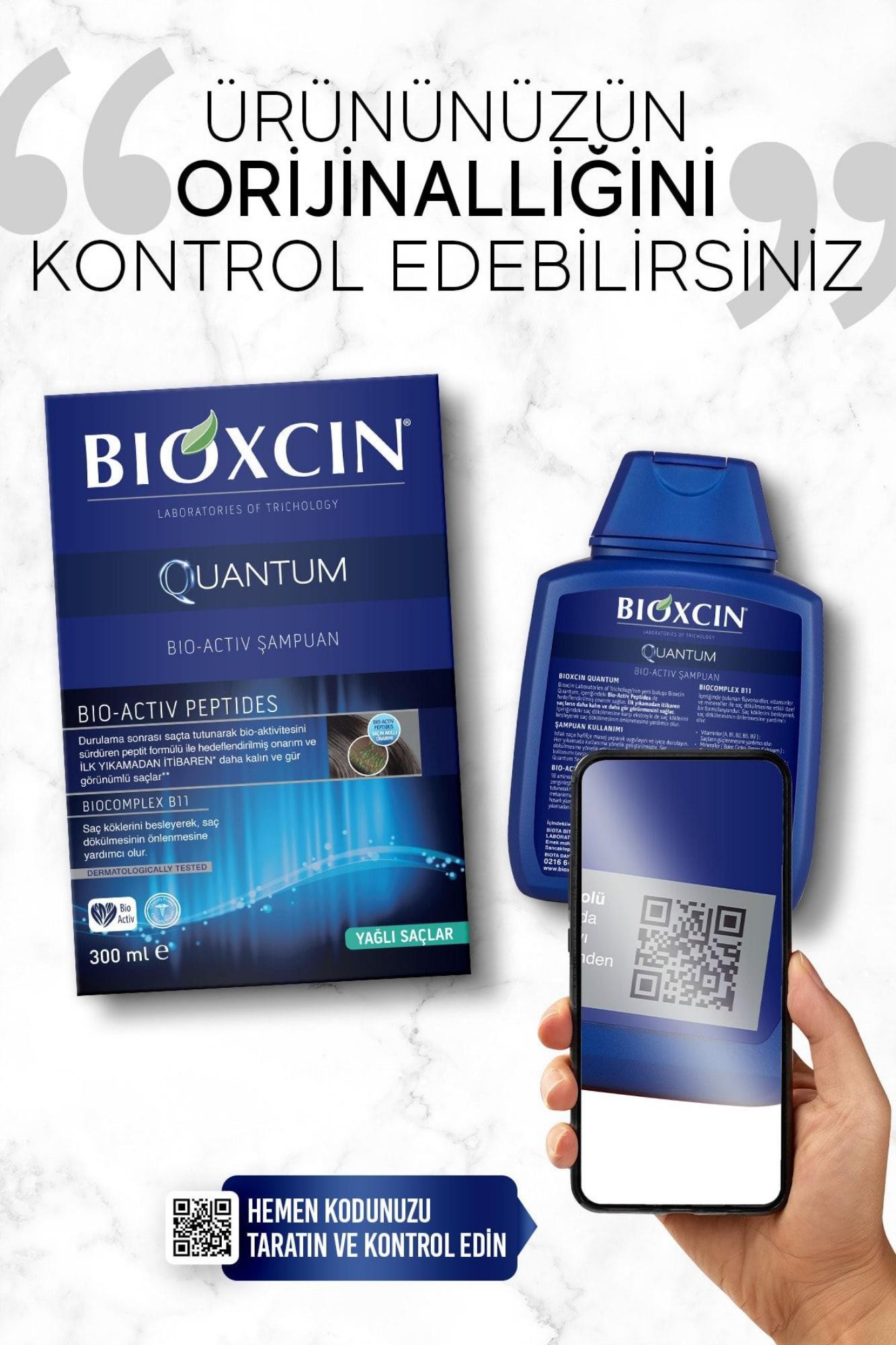 Bioxcin Quantum Şampuan 3 Al 2 Öde Yağlı Saçlar Için 3x300 Ml - Ince Telli Saçlar Için Dökülme Şampuanı