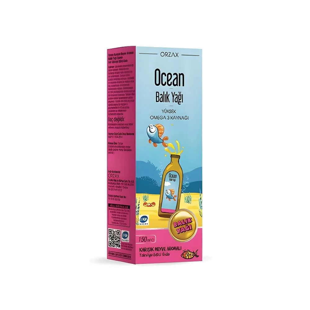 Ocean Tutti Frutti Karışık Meyve Aromalı Balık Yağı Şurup 150 ml