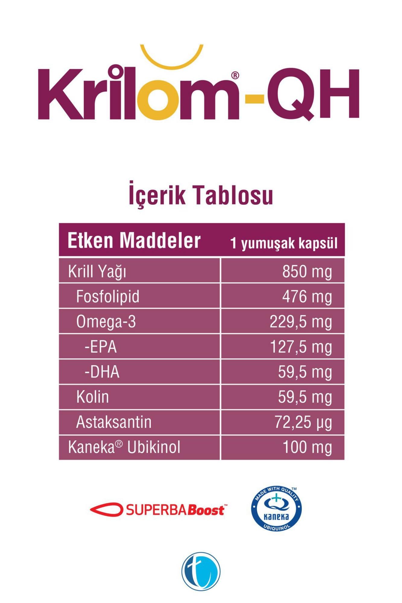 Krilom QH 30 Yumuşak Kapsül
