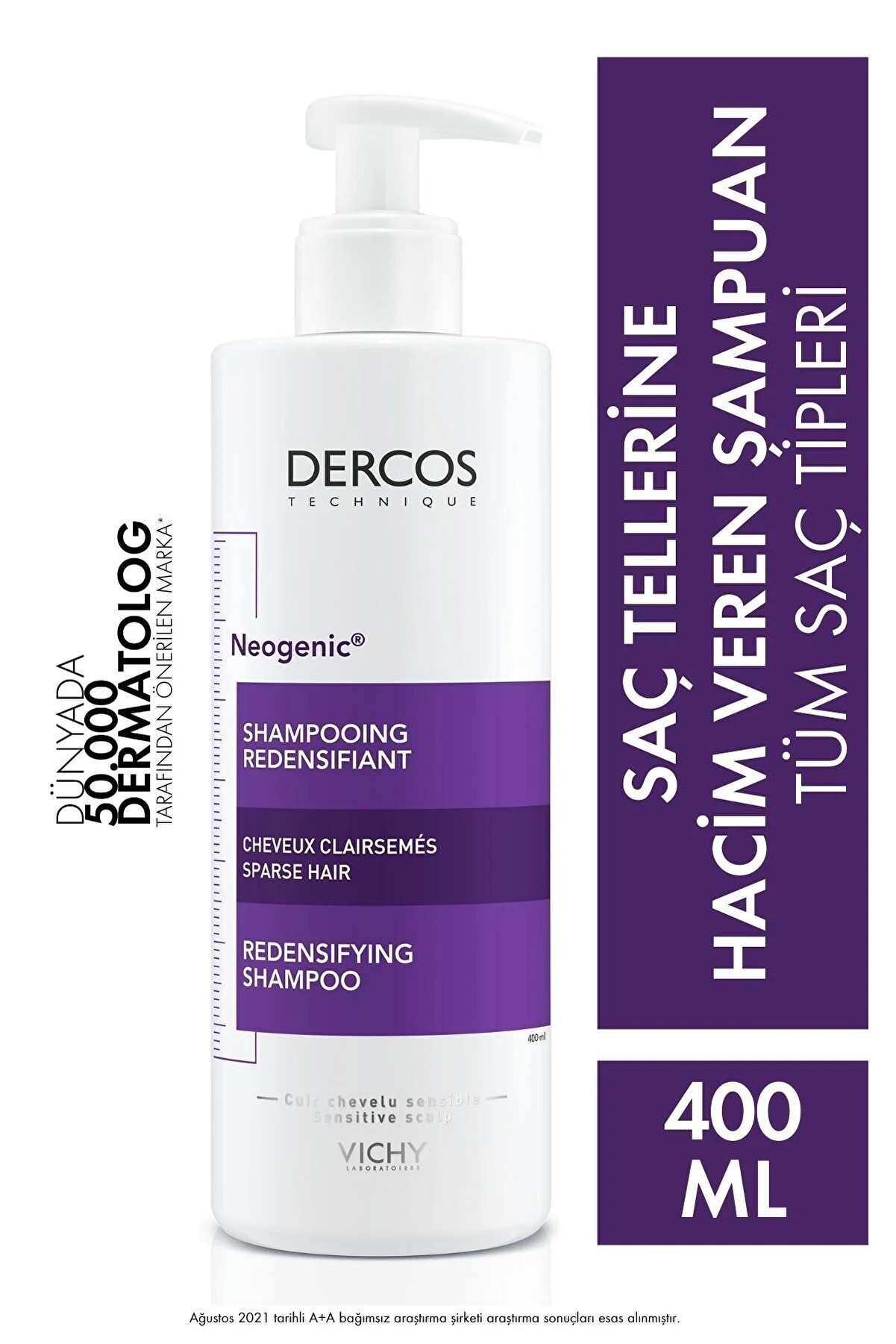 Vichy Dercos Neogenic Saçlar Tellerine Hacim Veren Şampuan 400 ml