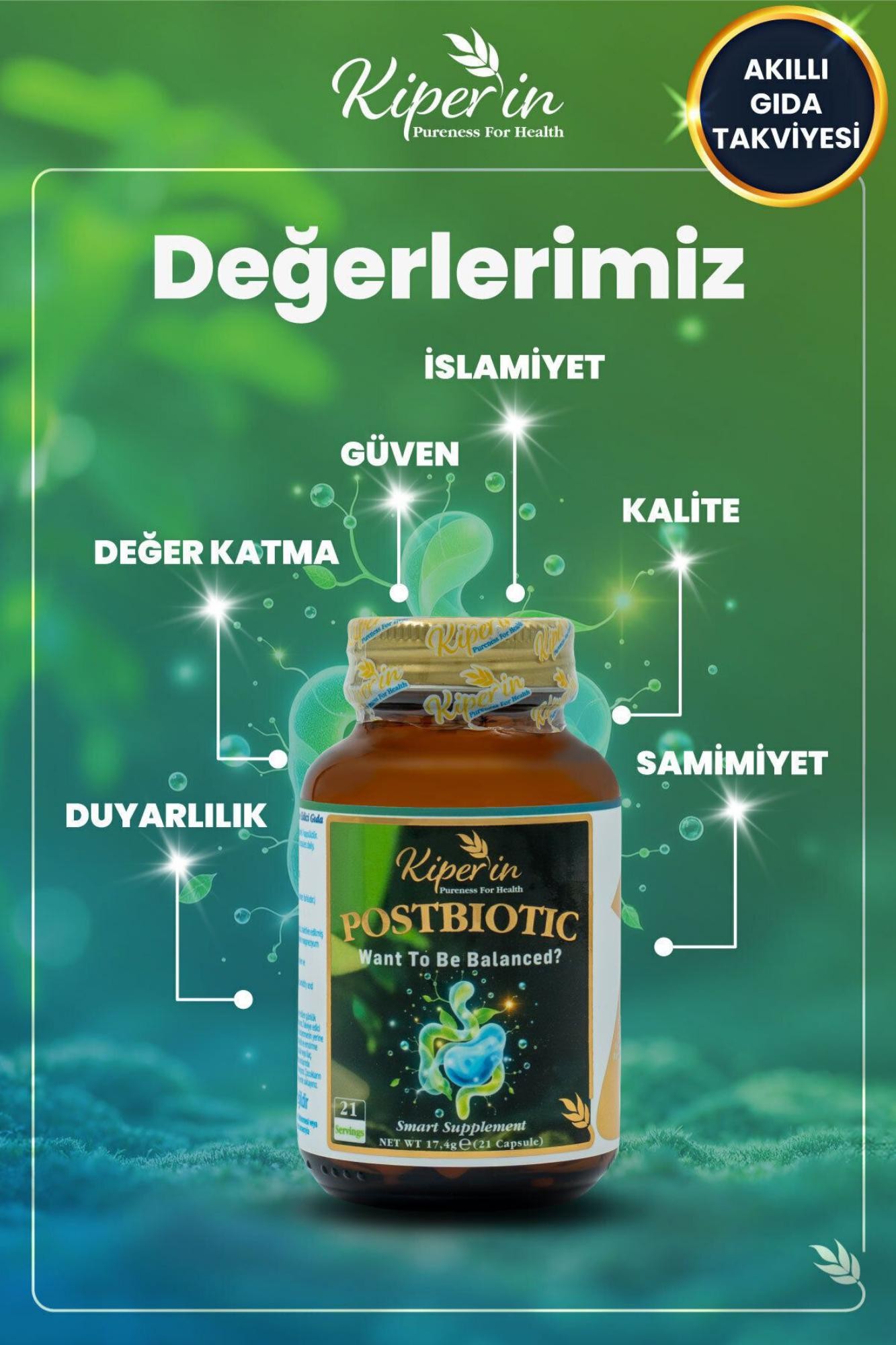 Kiperin Postbiyotik 21 Kapsül