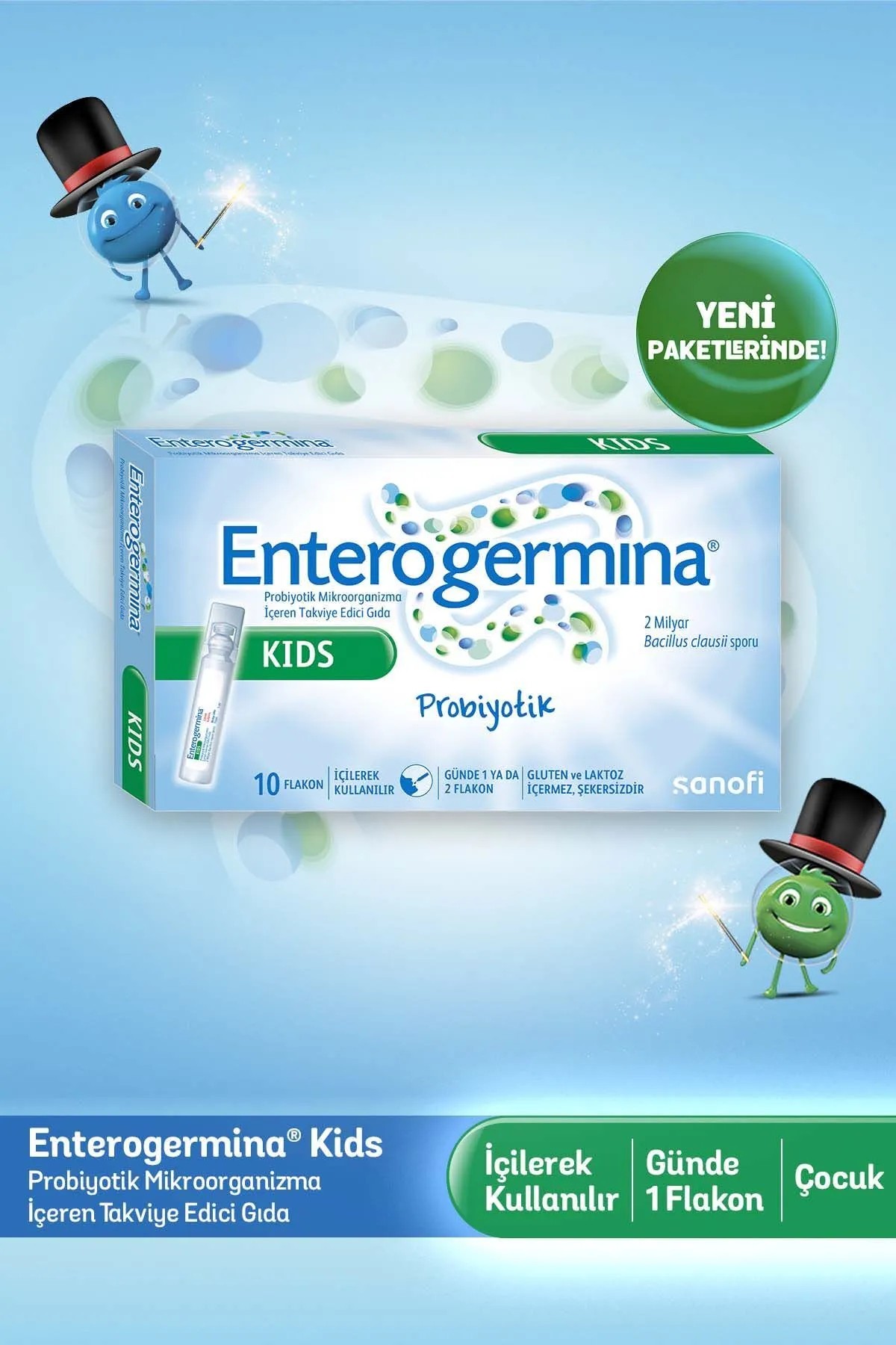 Enterogermina Kids Çocuklar Için Probiyotik 5 ml X 10 Flakon