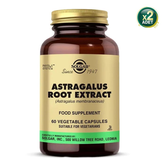 Solgar Astragalus Root Extract 60 Kapsül 2 Adet