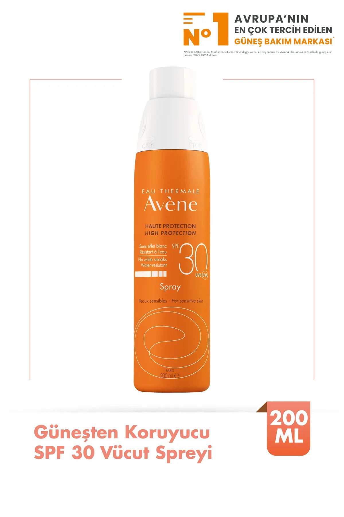 Avene Güneş Koruyucu Sprey Spf 30 200 ml