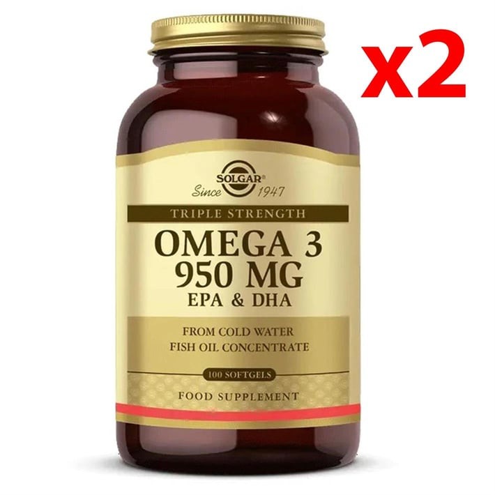 Solgar Omega-3 950 Mg - 100 Kapsül 2 Adet