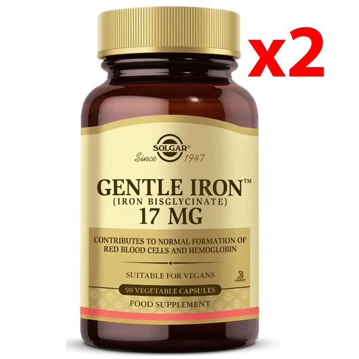 Solgar Gentle Iron 17mg 90 Kapsül 2 Adet