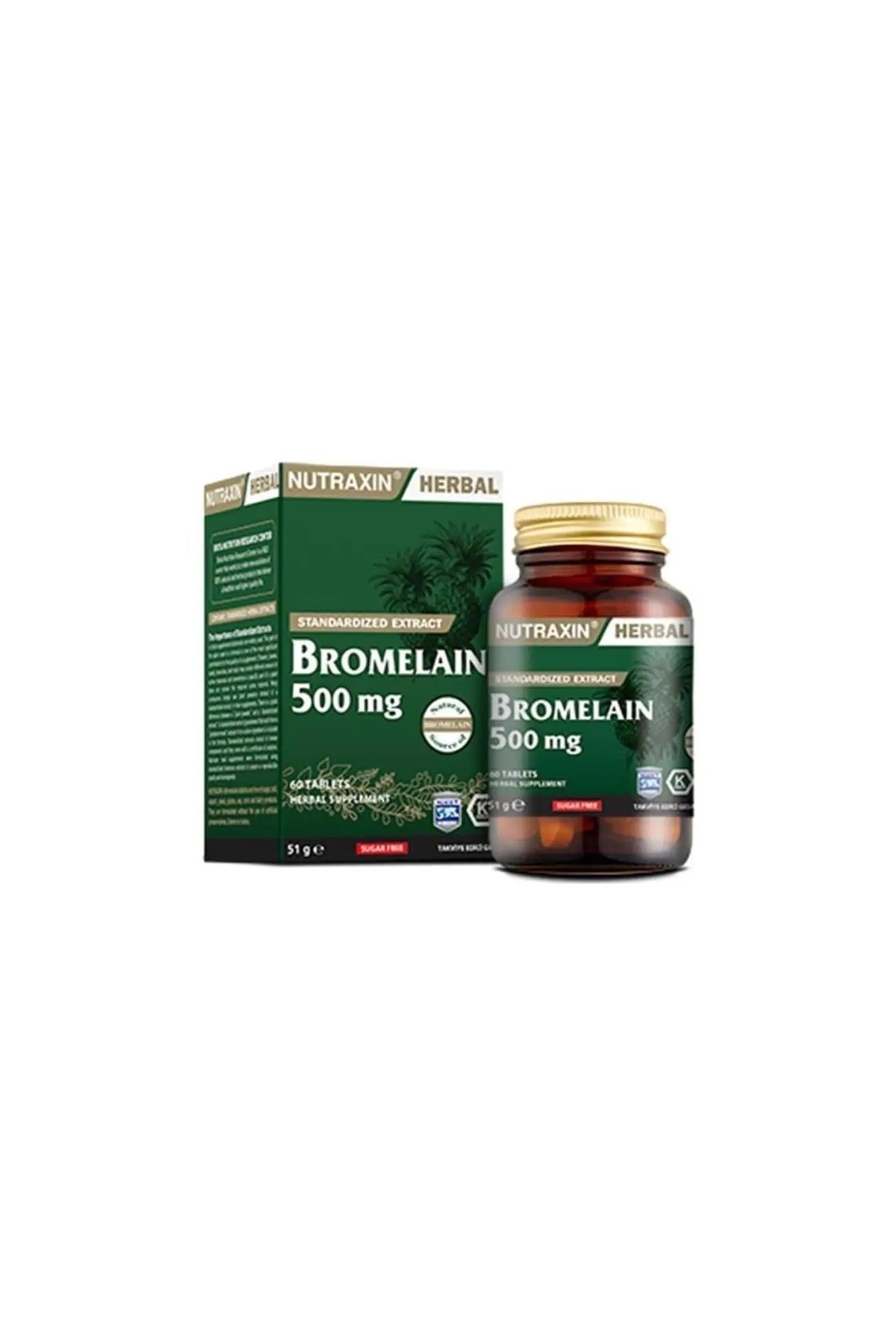 Nutraxin Bromelain 60 Kapsül