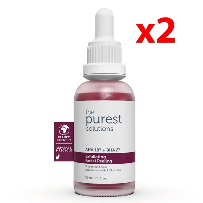 The Purest Solutions Aha & Bha Canlandırıcı Ve Cilt Tonu Eşitleyici Kırmızı Peeling Cilt Serumu 30 Ml 2 Adet