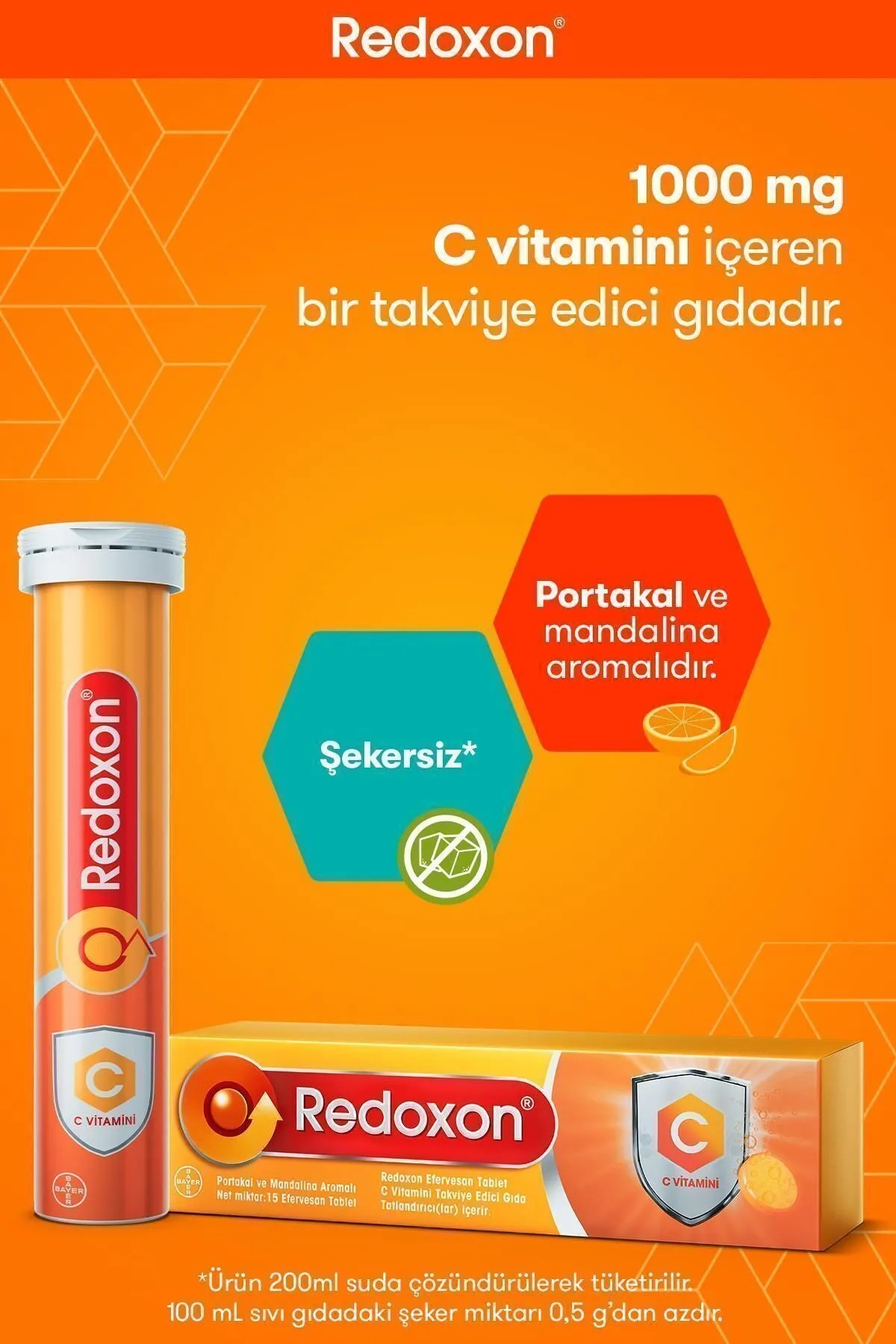 Redoxon Vitamin C 1000 Mg Efervesan 15 Tablet