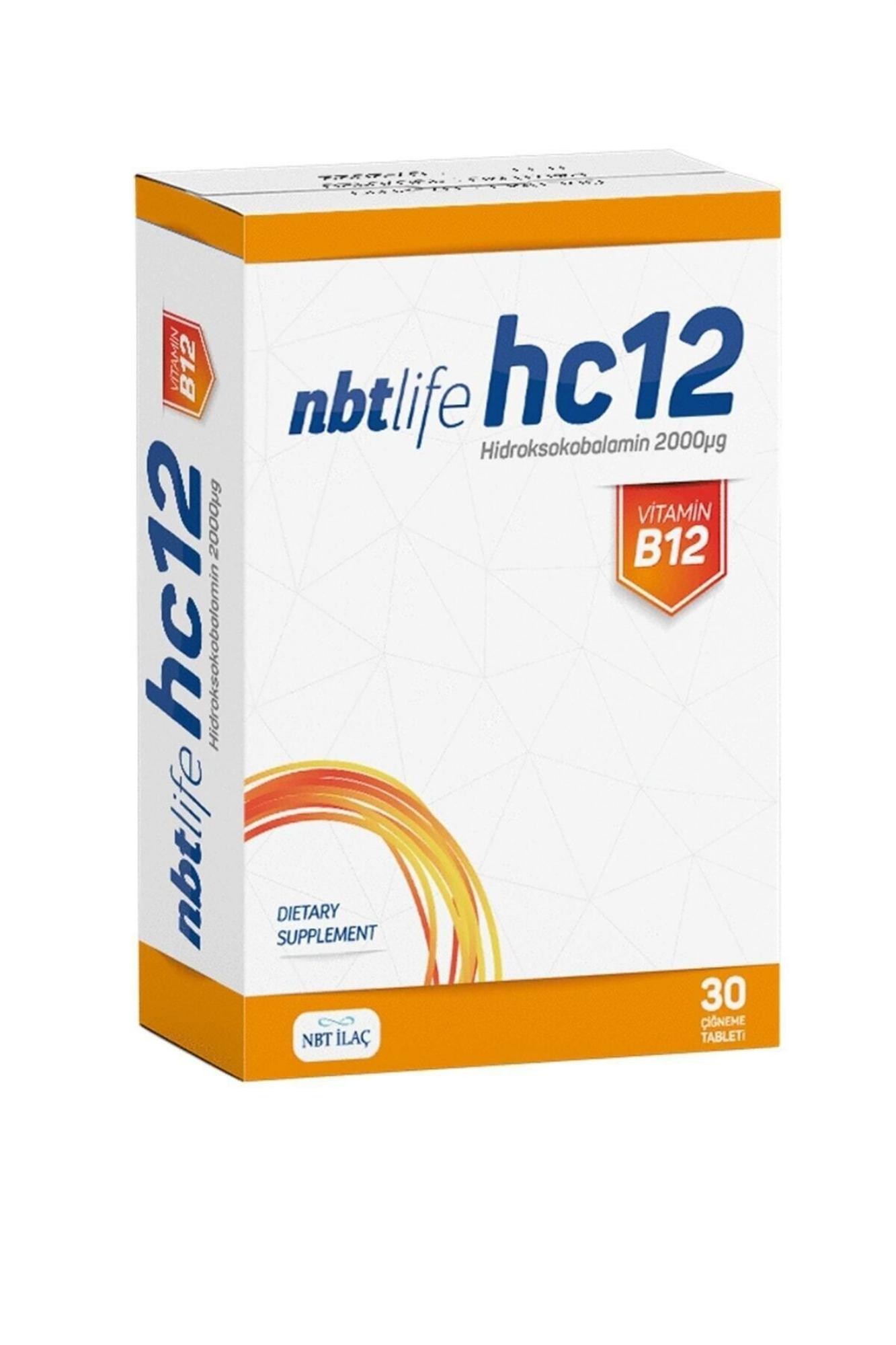 Nbt Life Hc12 Vitamin B12 30 Çiğneme Tableti