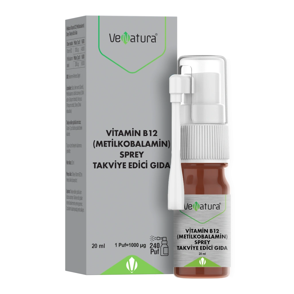 VeNatura Vitamin B12 (metilkobalamin) Sprey 20 Ml