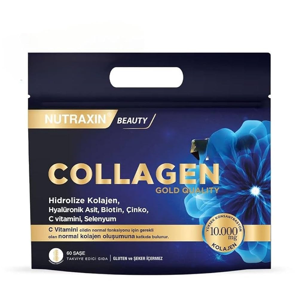 Nutraxin Collagen 60 Saşe 10.000 Mg Tip 1 Tip 3 Ananas Aromalı Avantajlı Çanta Set