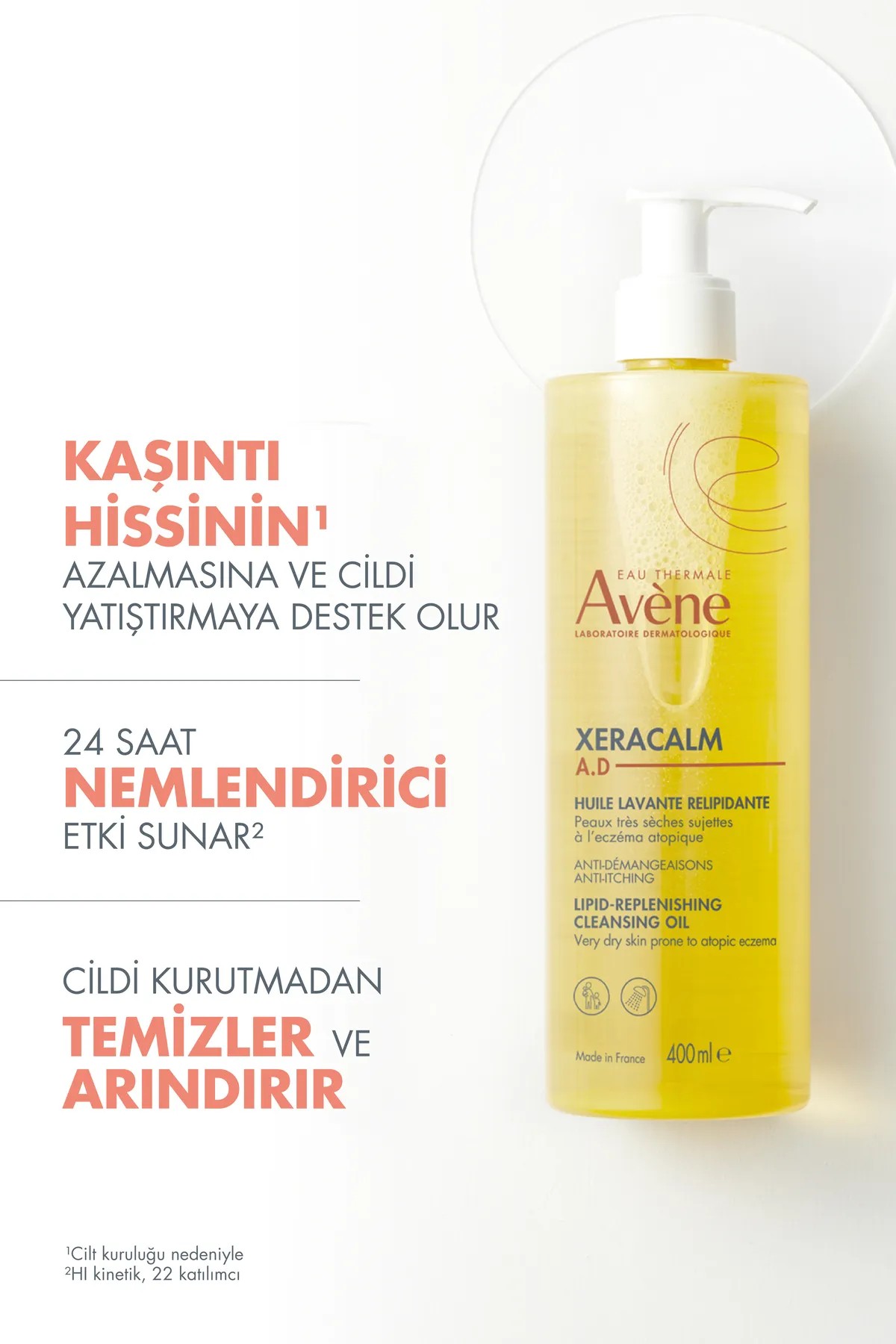 Avene Xeracalm A.d Huile Lavante Cleansing Oil - Temizleyici Yağ 400ml