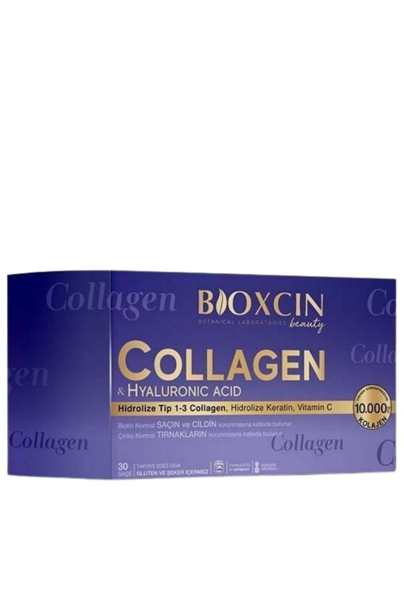 Bioxcin Beauty Collagen Toz 30 Saşe X 10.000 Mg Tip 1 - Tip 3 Hidrolize Kolajen - Keratin