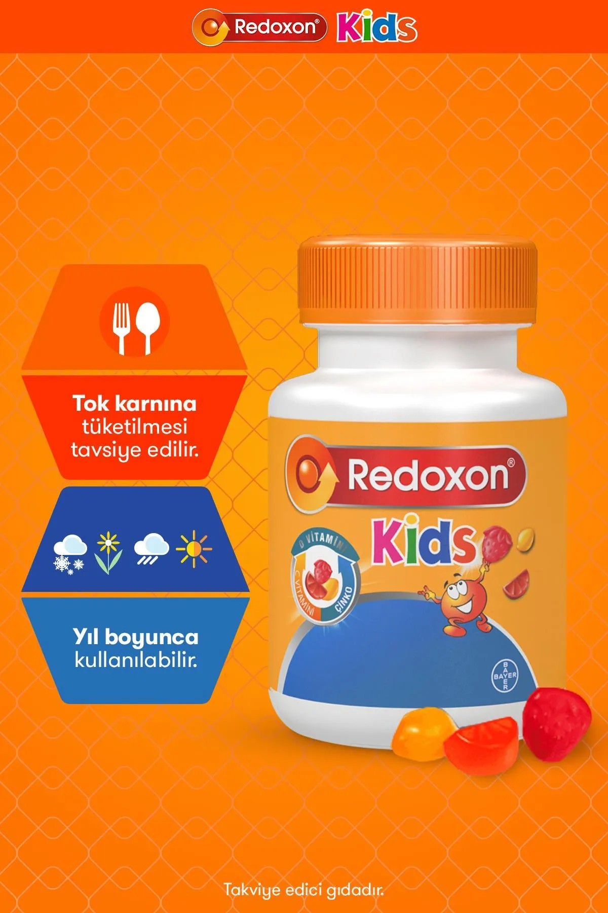 Redoxon Kids 60 Çiğneme Tableti