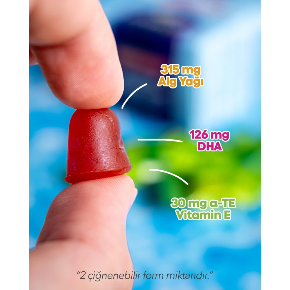 Venatura Gummy Kids Lipozomal Omega 3 Dha 30 Ciğnenebilir Form