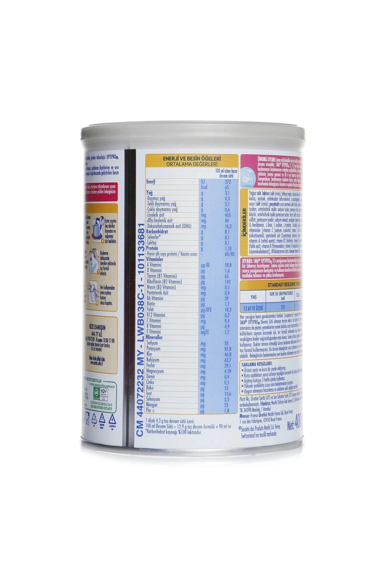 Sma Optipro Probiyotik 3 400 gr