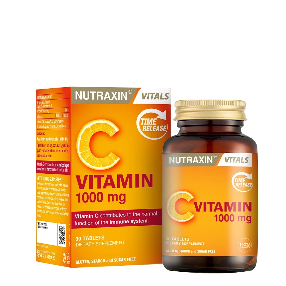 Nutraxin C Vitamin 1000 Mg - C Vitamini Deposu Zaman Salınımlı 30 Tablet