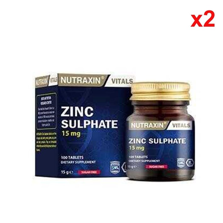 Nutraxin Zinc Sulphate 15 Mg 100 Tablet 2 Adet