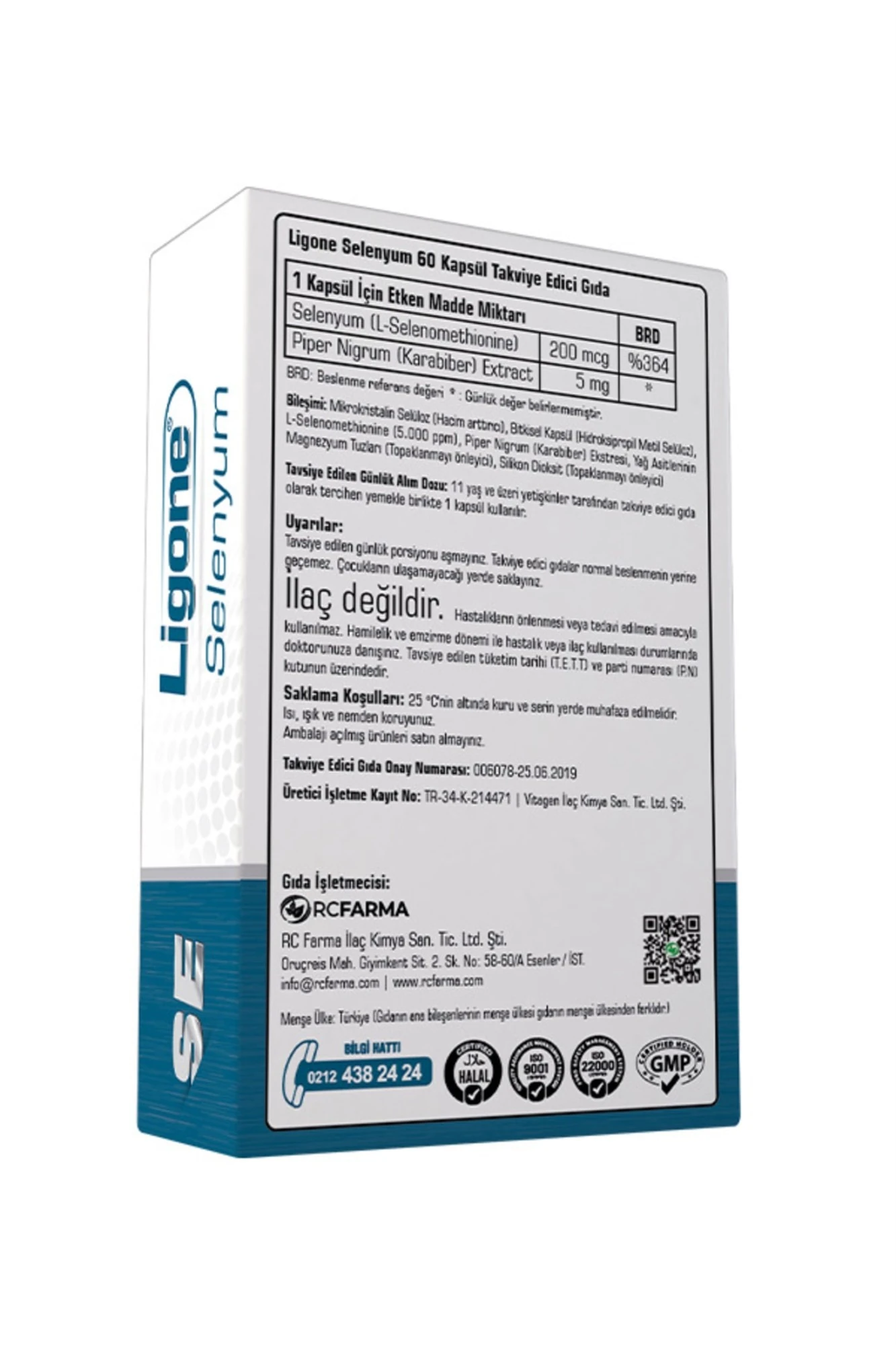 Ligone Selenyum 60 Kapsül 