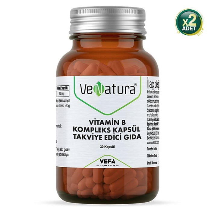 Venatura Vitamin B Kompleks 30 Kapsül 2 Adet