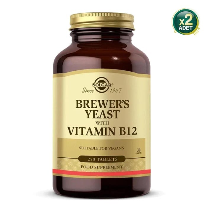 Solgar Brewer's Yeast With Vitamin B12 250 Tablet 2 Adet