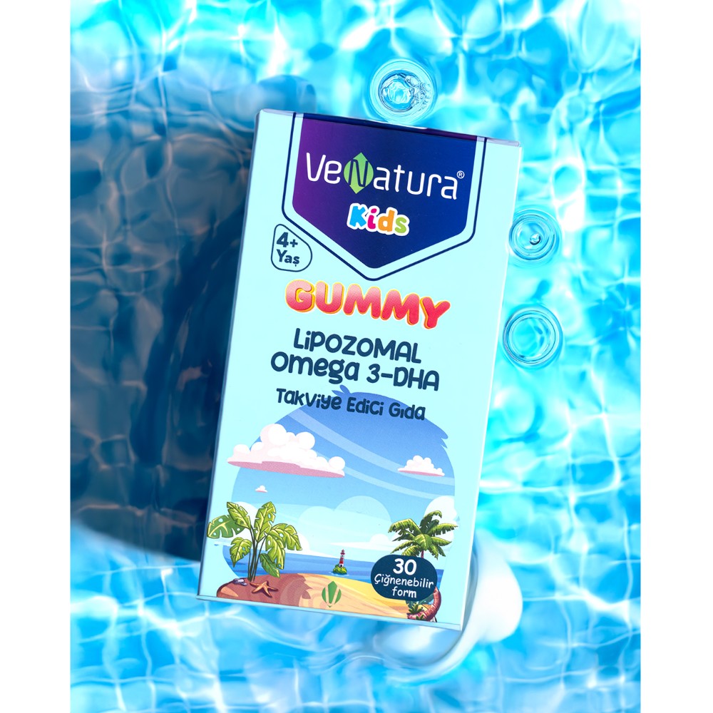Venatura Gummy Kids Lipozomal Omega 3 Dha 30 Ciğnenebilir Form