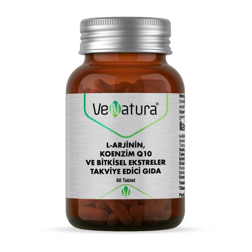 VeNatura L-arjinin Koenzim Q10 Ve Bitkisel Ekstreler 60 Kapsül