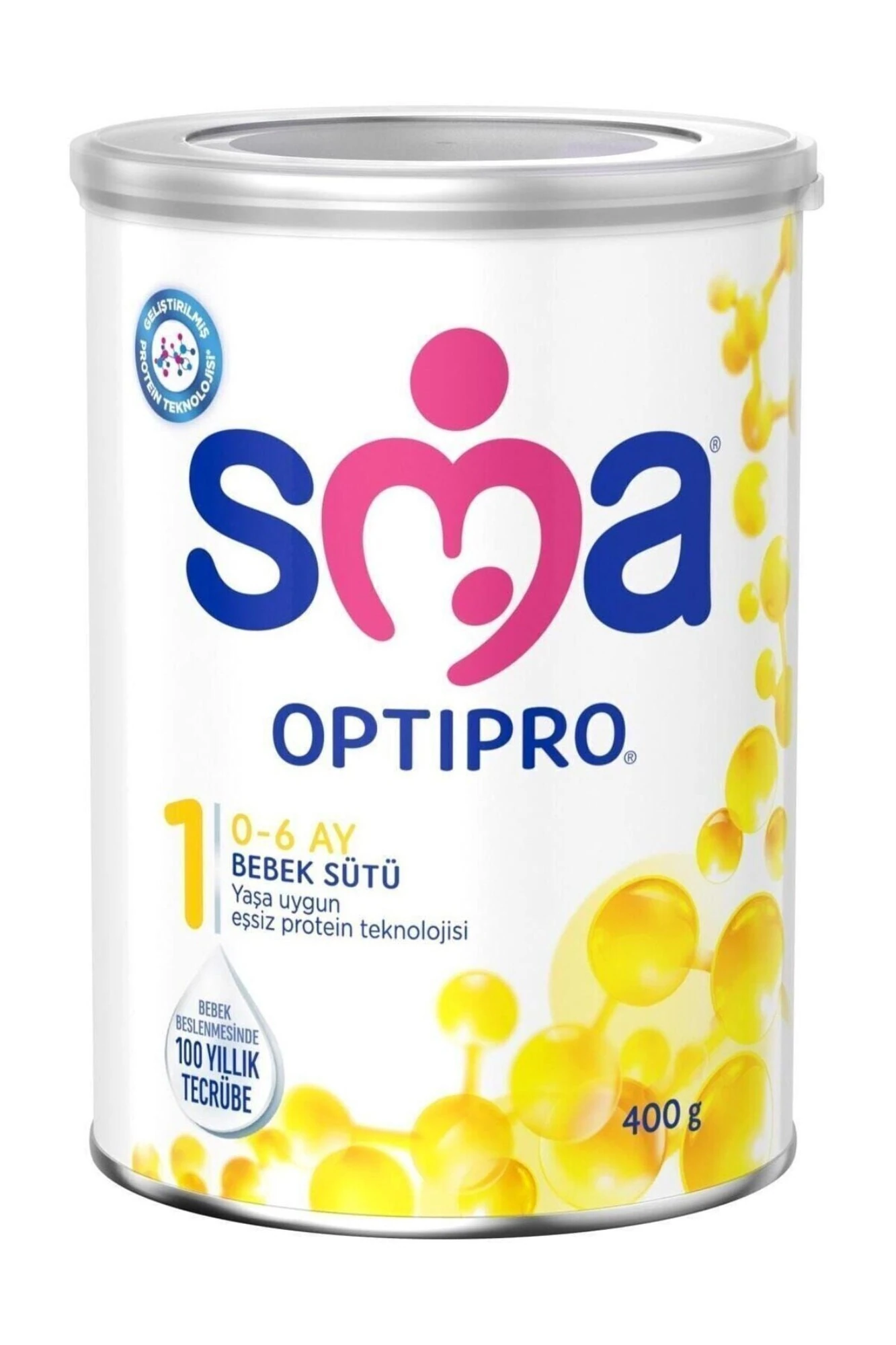 SMA Optipro 1 0-6 Ay Prebiyotikli Bebek Sütü 400 gr