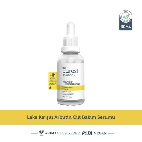 The Purest Solutions Aydınlatıcı Ve Leke Görünümü Azaltıcı Arbutin Cilt Bakım Serumu 30 ml