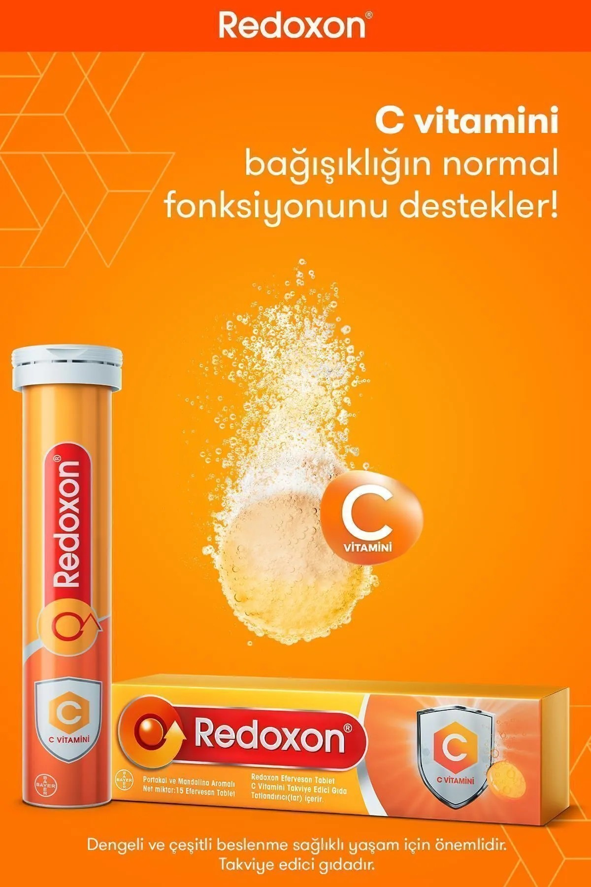 Redoxon Vitamin C 1000 Mg Efervesan 15 Tablet