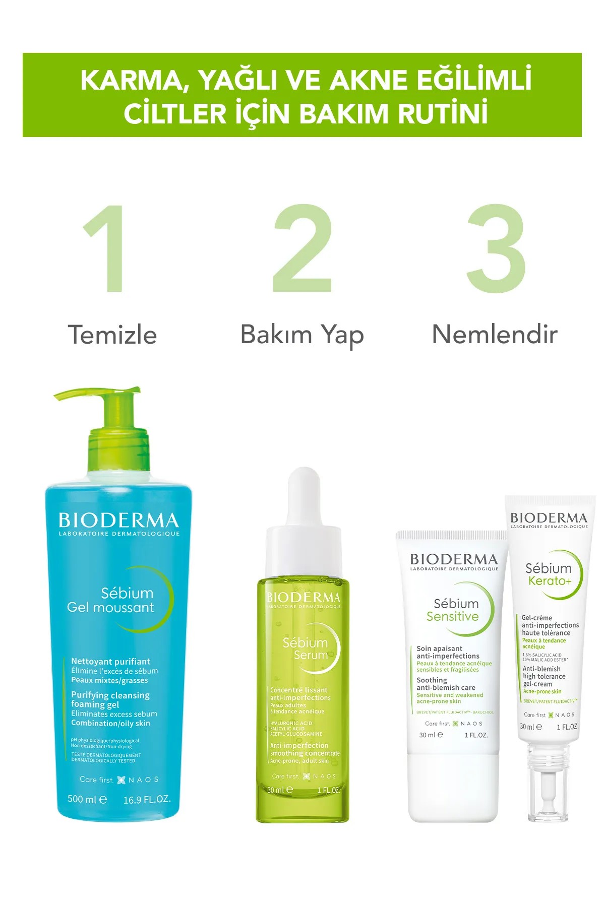 Bioderma Sebium Sivilce, Akne Lekesi Önlemeye Yardımcı Erken Yaşlanma Karşıtı Salisilik Asit Yüz Serumu 30 ml