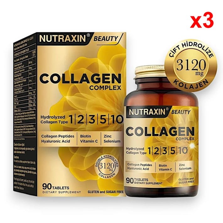 Nutraxin Collagen Beauty Complex 90 Tablet 3 Adet